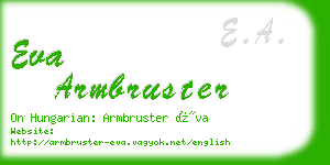 eva armbruster business card